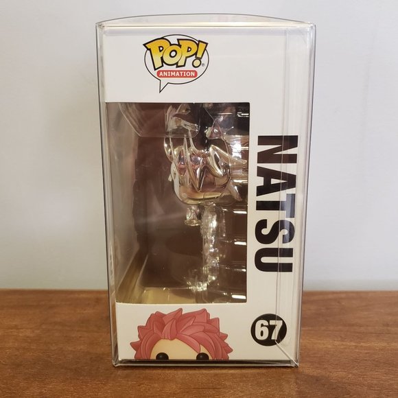 Funko Pop Funimation Exclusive 25th Anniv Silver Chrome 67 Fairy Tail Natsu - Picture 3 of 8